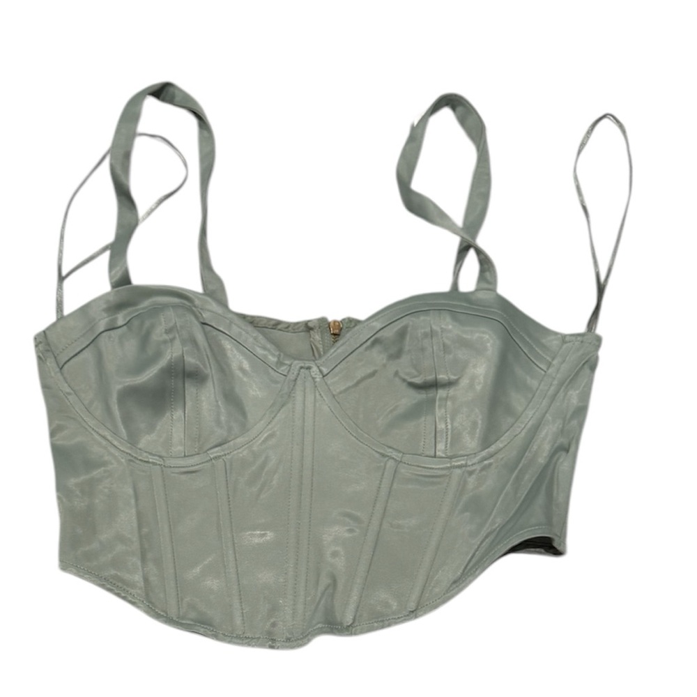 Zara Green Bra with Structured Fit and Sweetheart Neckline